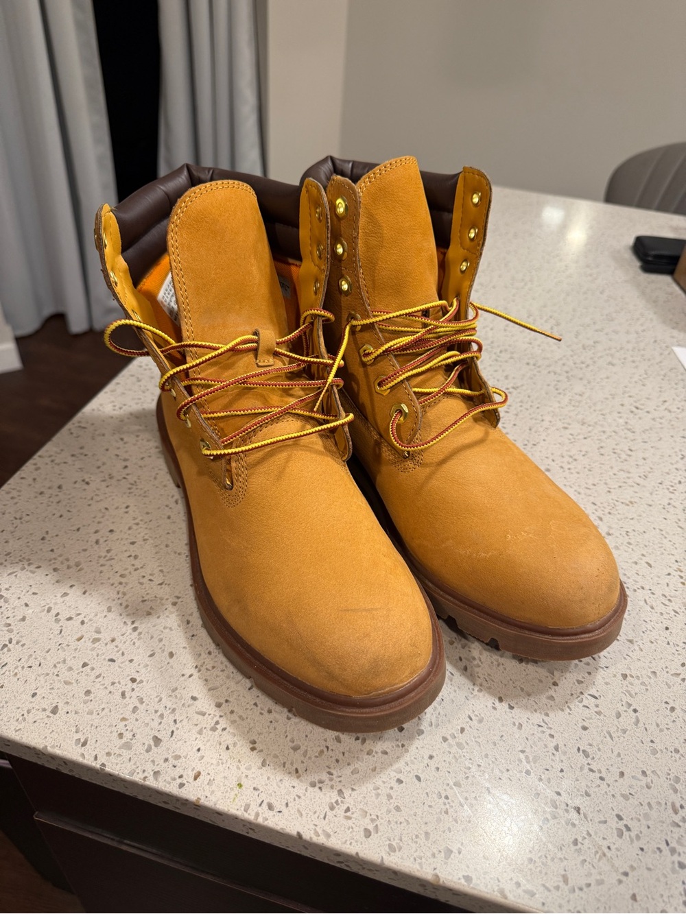 Timberland Wheat Tan Lace-Up Work Boots